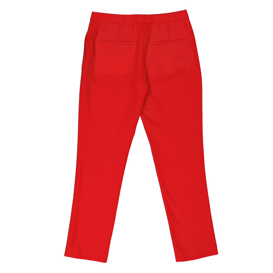 Burberry Bright Red Wool Straight-fit Tailored Trousers - 2