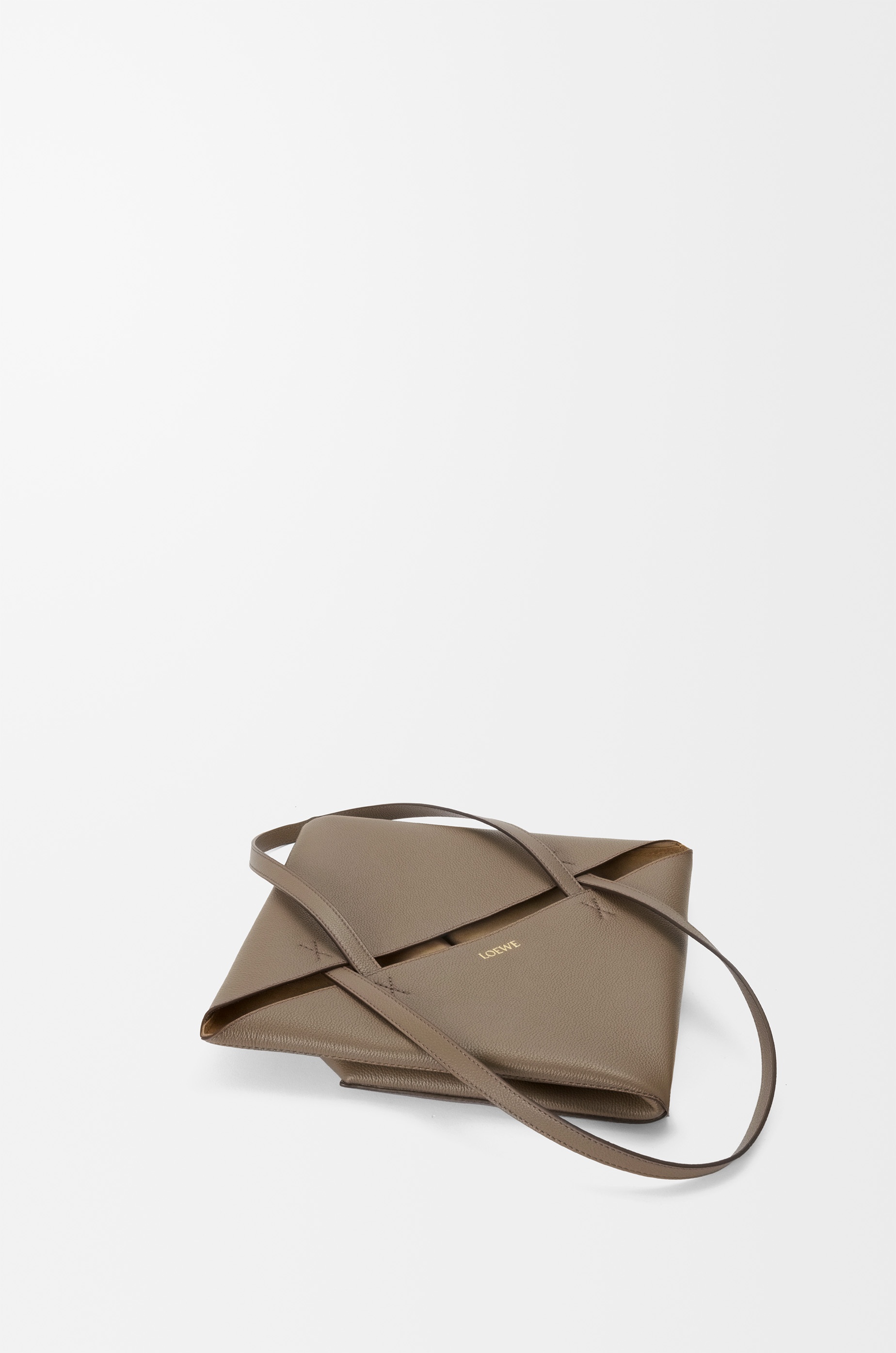 Medium Puzzle Fold tote in soft grained calfskin - 6
