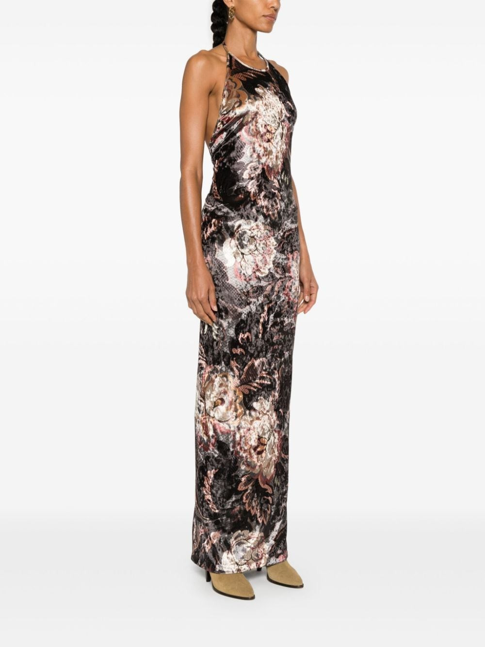 Printed long dress - 3