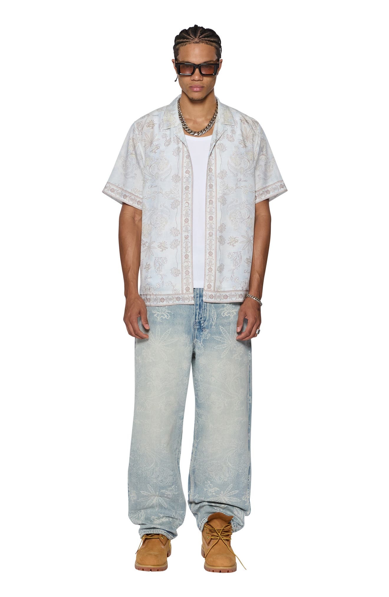Ksubi Eternity Ekcess Floral Lyocell Camp Shirt in Blue at Nordstrom - 3