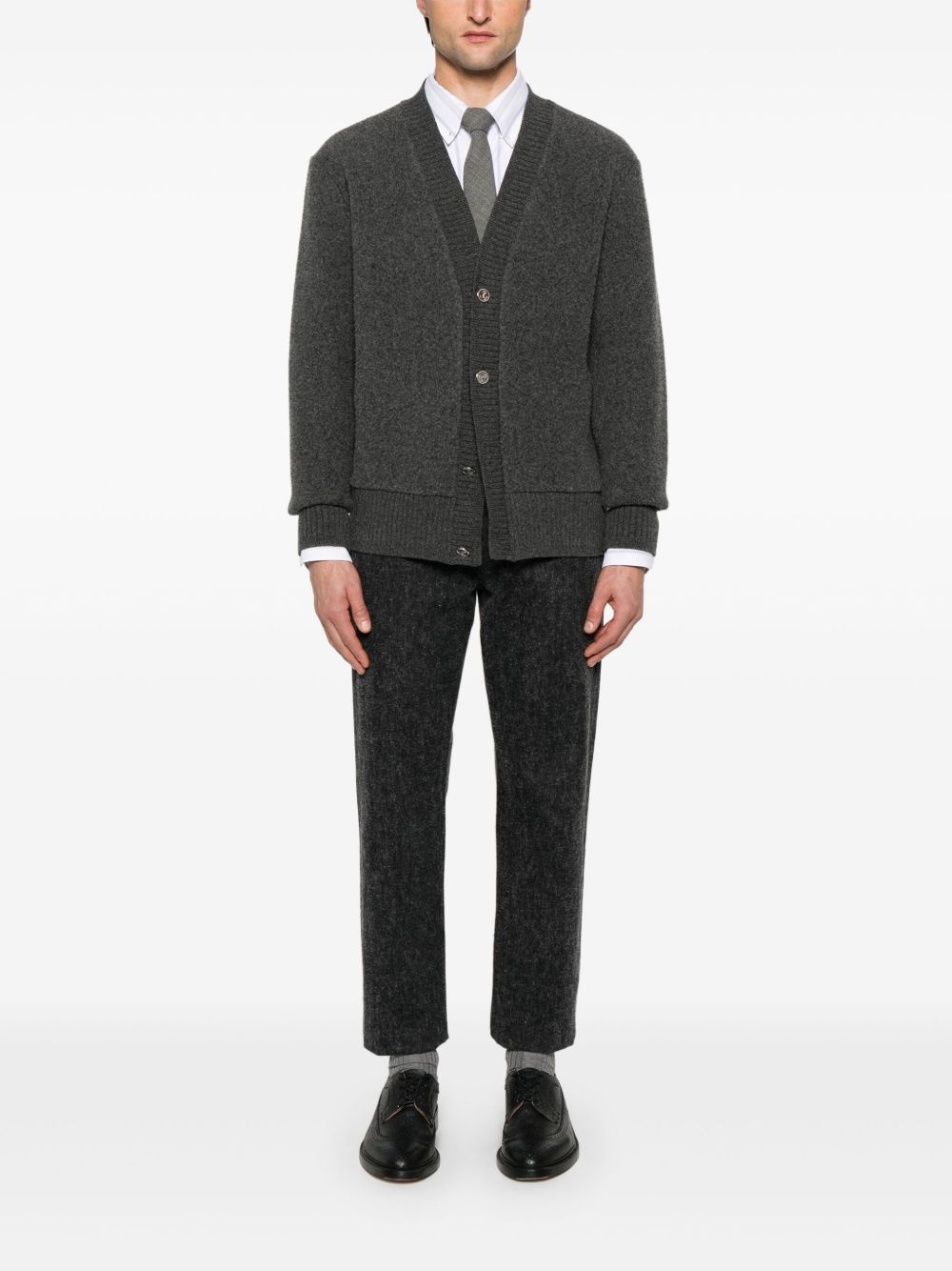 V-neck wool cardigan - 2