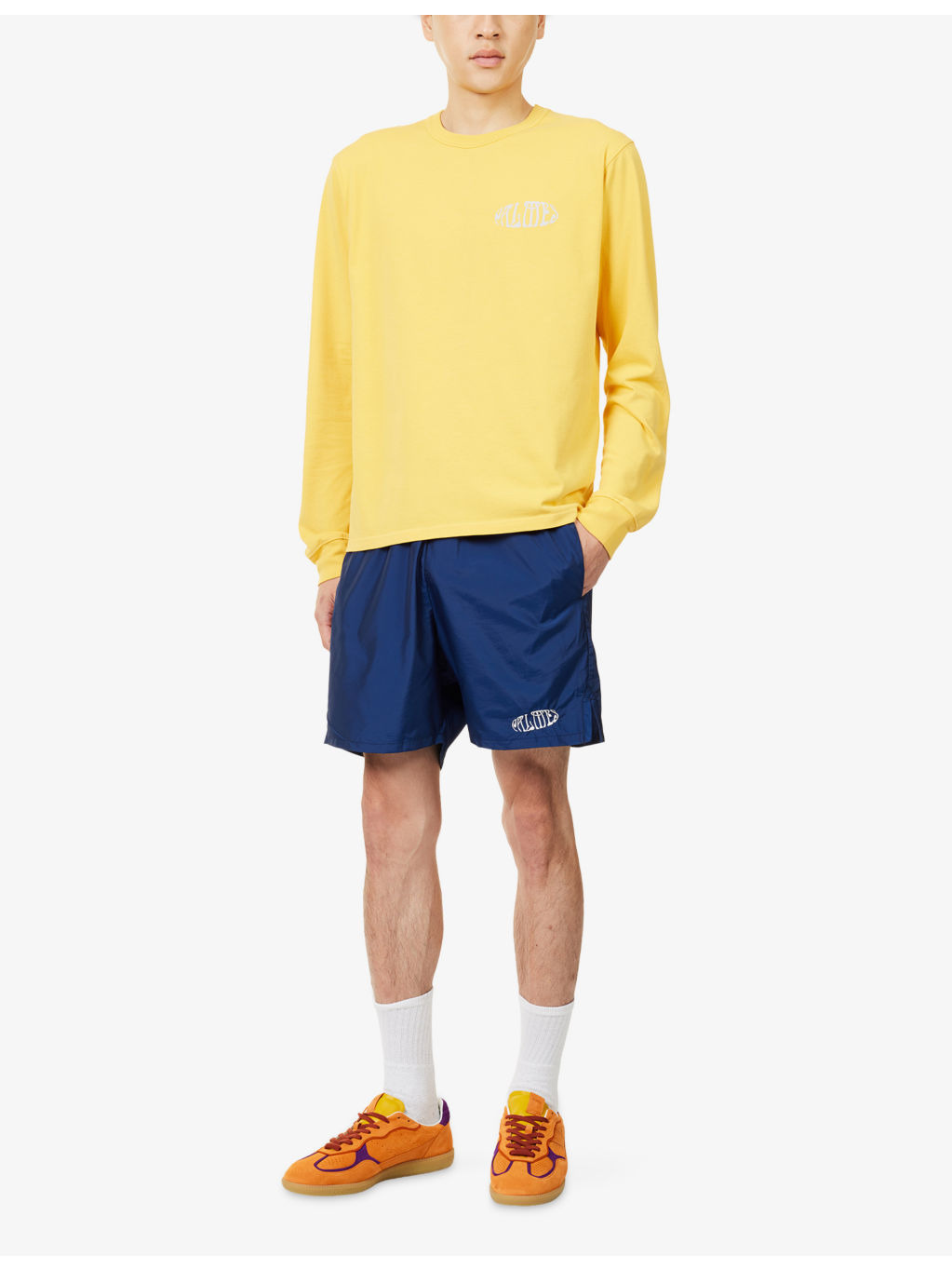 Oval Embroidered-Logo Woven Tennis Shorts - 2