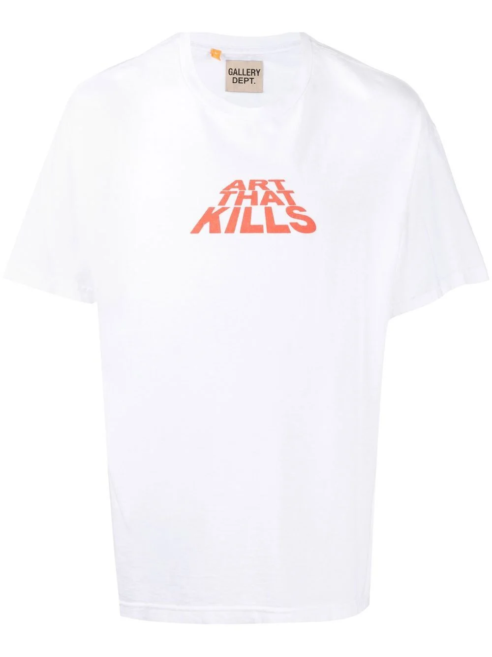 slogan-print short-sleeve T-shirt - 1