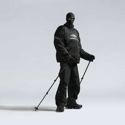 BALENCIAGA Skiwear - 3b Sports Icon Ski Long Sleeve T-shirt Large Fit in Black outlook