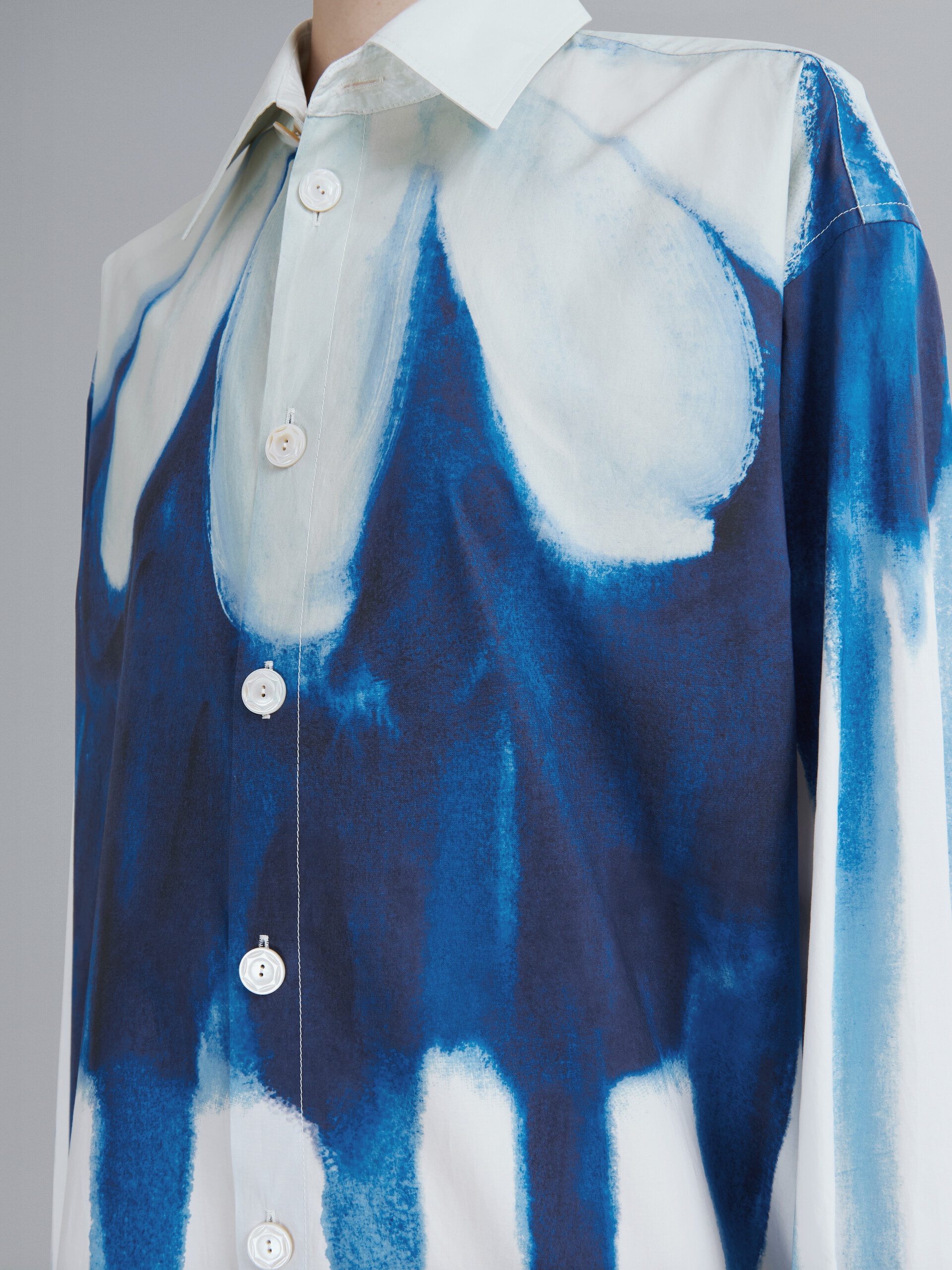 DRIPPING DAISY POPLIN CHEMISIER DRESS - 5