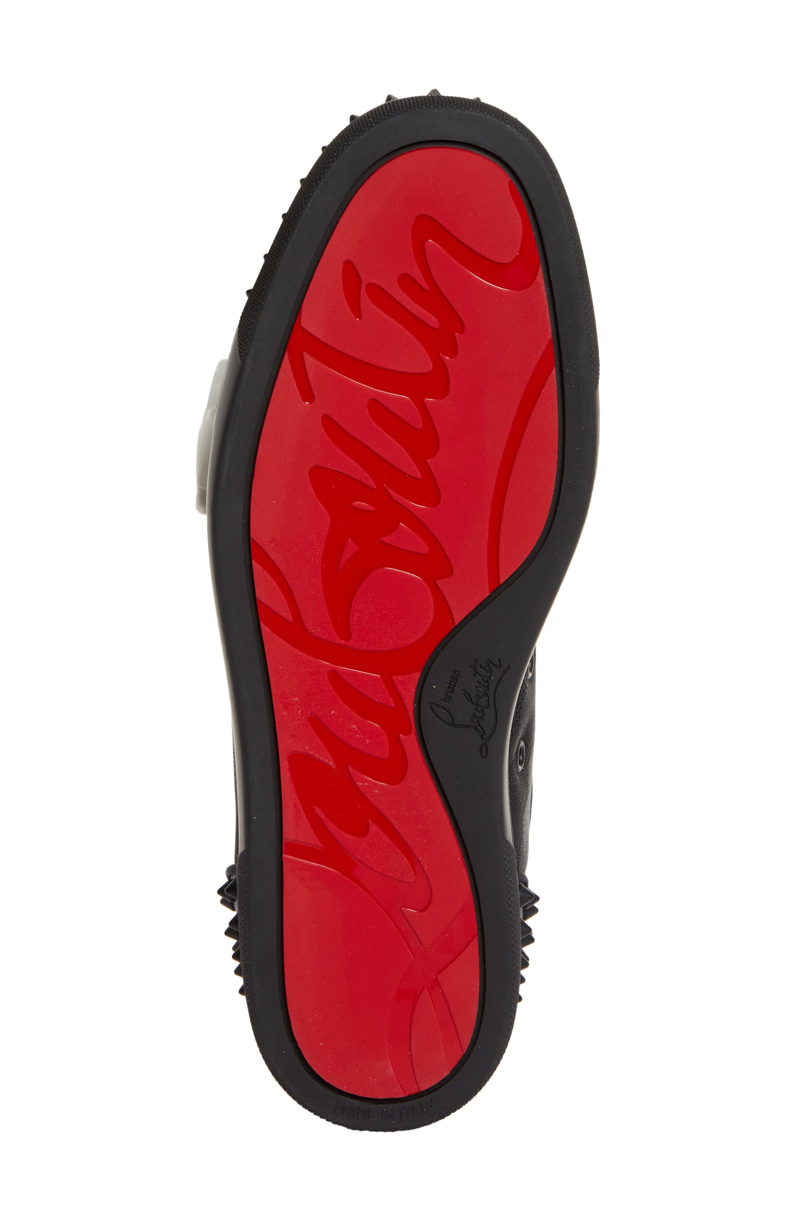 Christian Louboutin Seavaste 2 Orlato Flat Sneaker in Black/Black Matte at Nordstrom - 6
