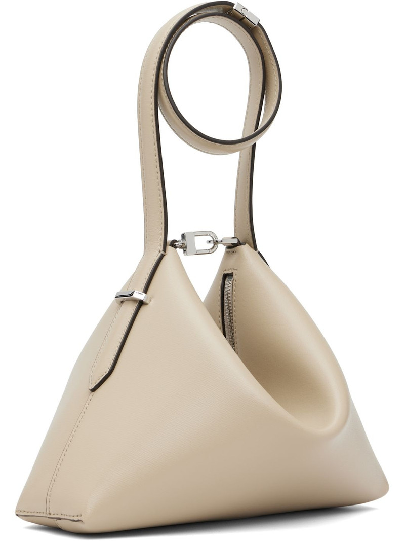 Totême Taupe Bevel Leather Wristlet Clutch outlook