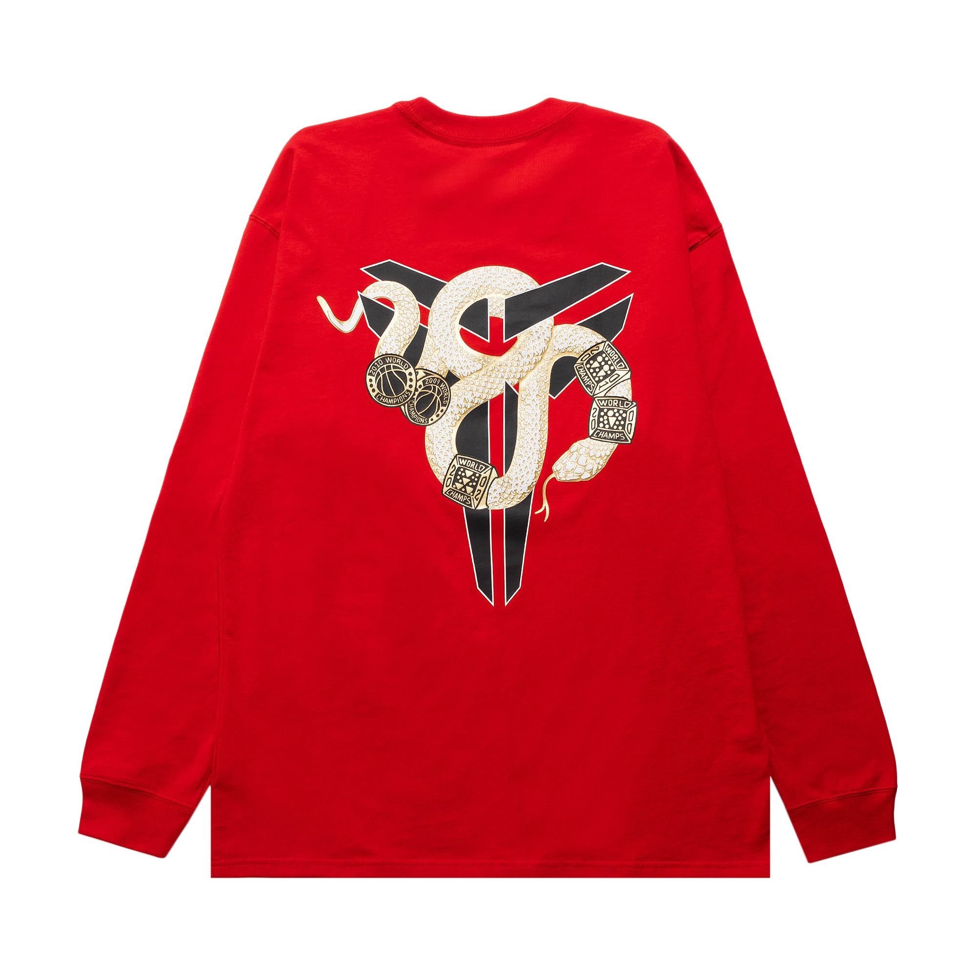 Nike x Kobe Year Of Mamba Max90 Long-Sleeve T-Shirt 'Red' - 2