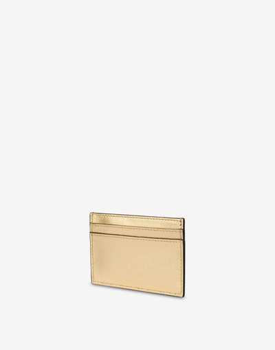 Moschino LETTERING LOGO FOILED CARD HOLDER outlook