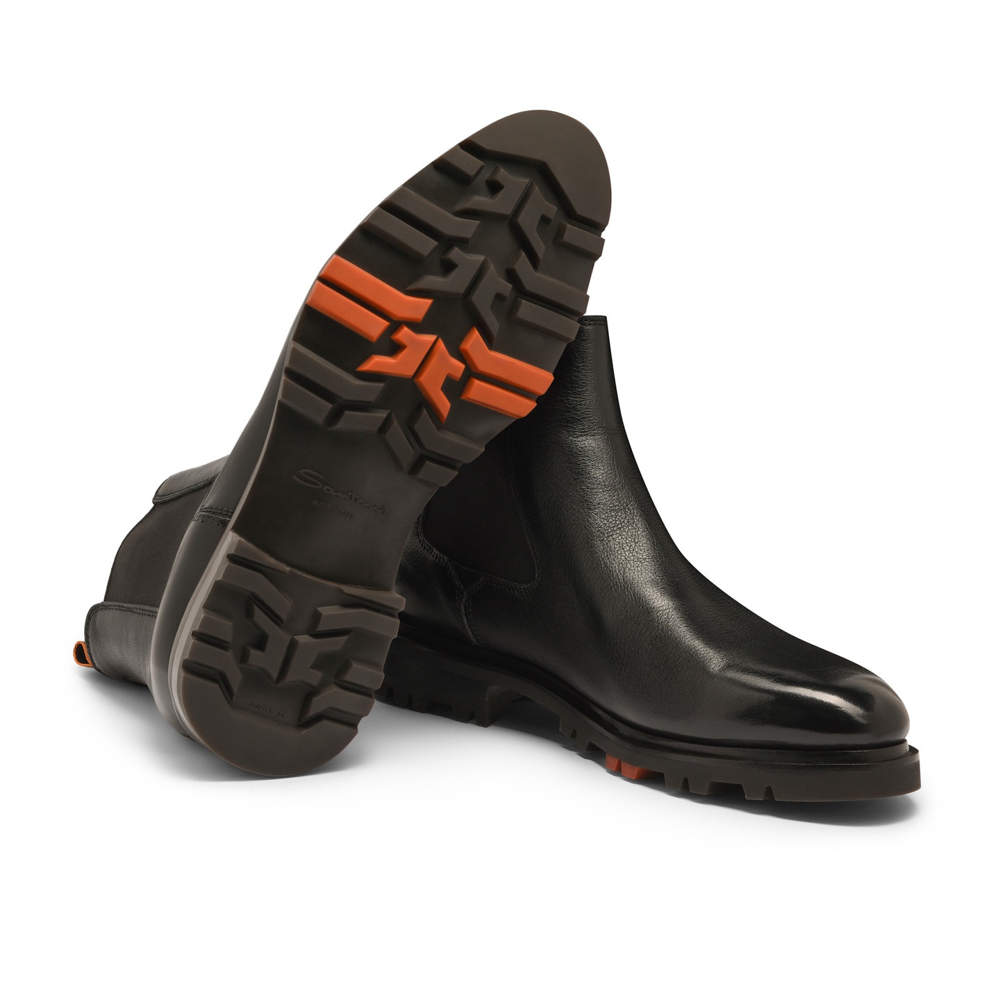 Men's black leather Chelsea boot - 4