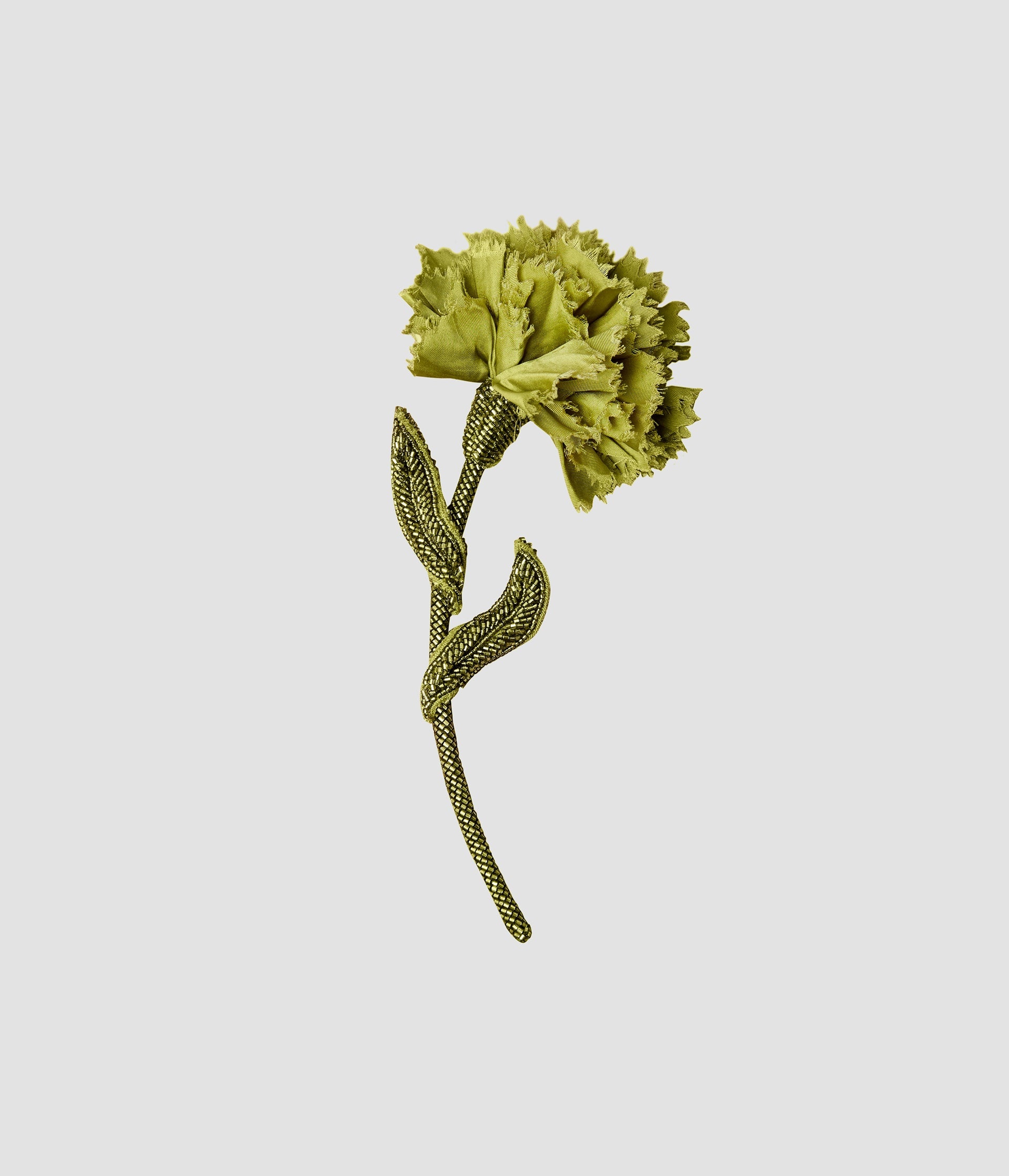 BEADED CARNATION BROOCH - 1