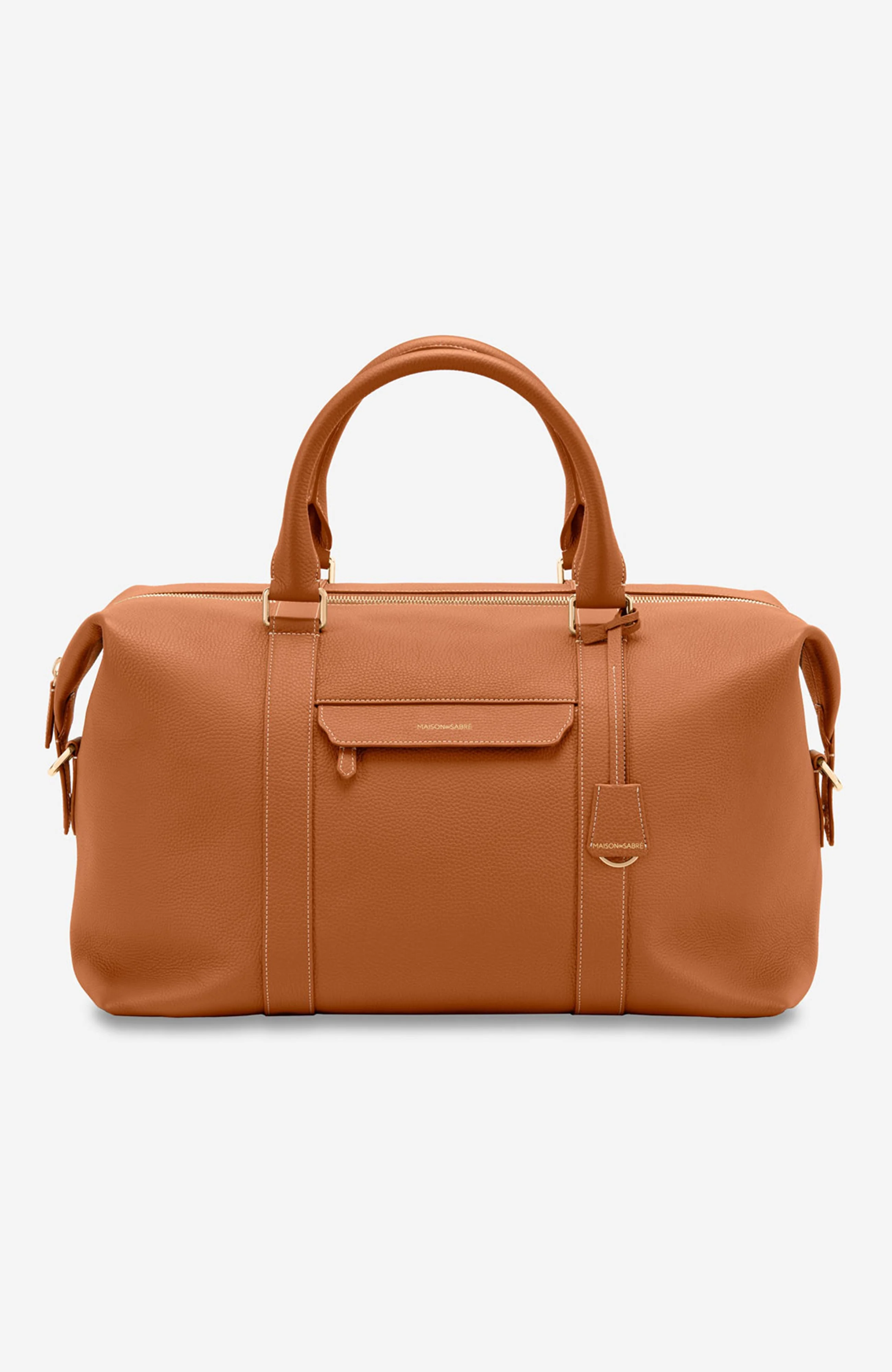 MAISON de SABRÉ Leather Duffle Bag in Pecan Brown at Nordstrom - 1