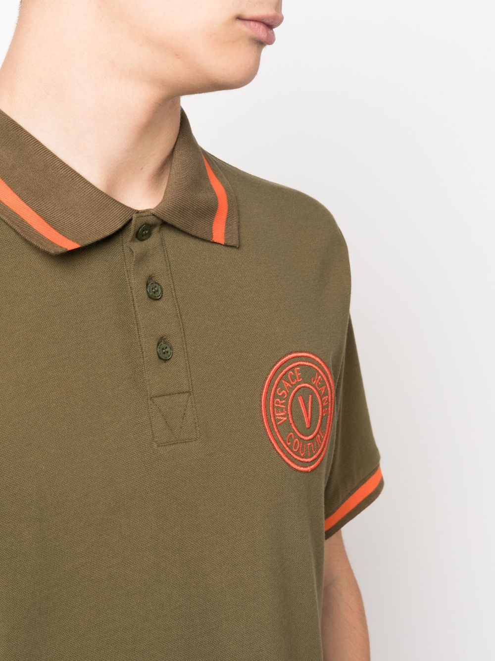 logo-embroidered polo shirt - 5