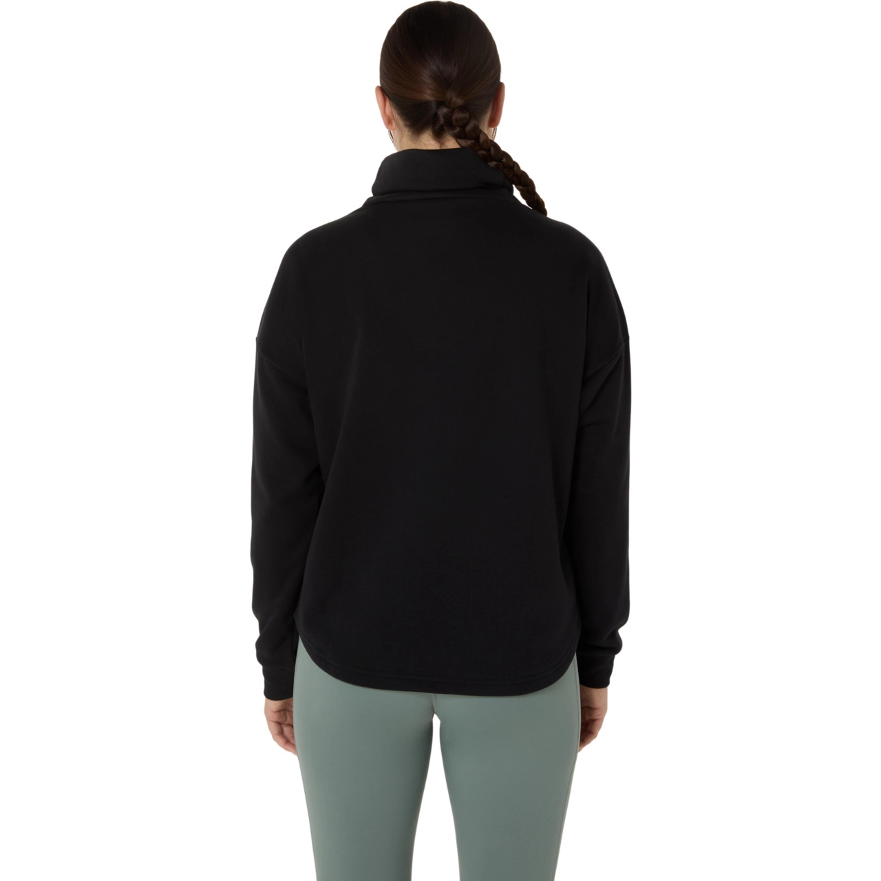 NAGINO FRENCH TERRY HIGH NECK TOP - 2
