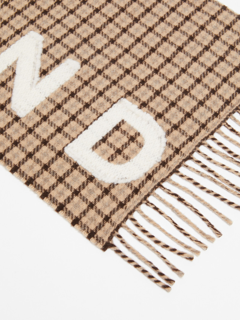 WEEKEND Max Mara FASHION Wool-blend logo scarf outlook