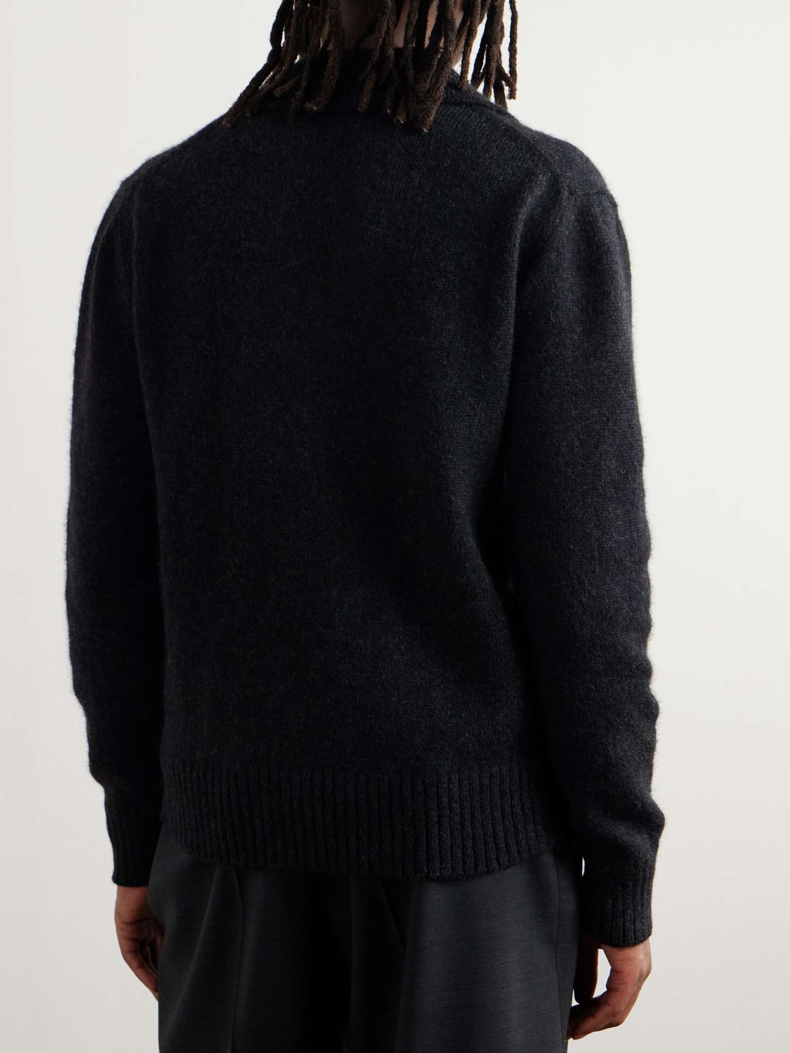 Logo-Appliquéd Knitted Polo Shirt - 3