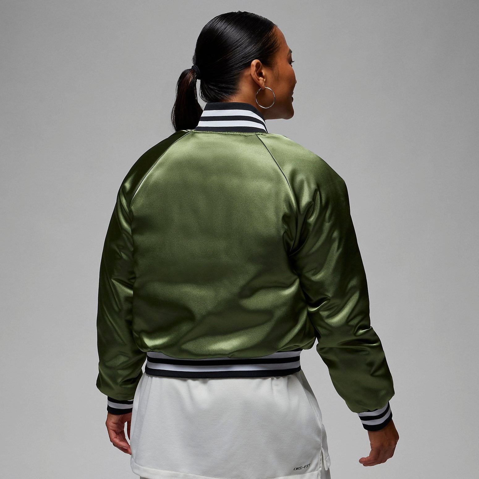 (WMNS) Air Jordan Varsity Jacket 'Green' FB5154-340 - 5