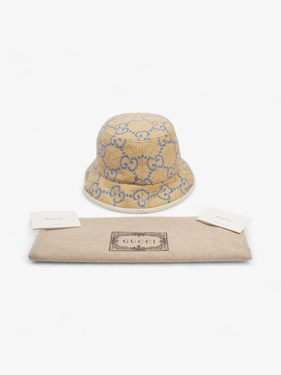 Gucci Women Gg Raffia Effect Bucket Hat - 4