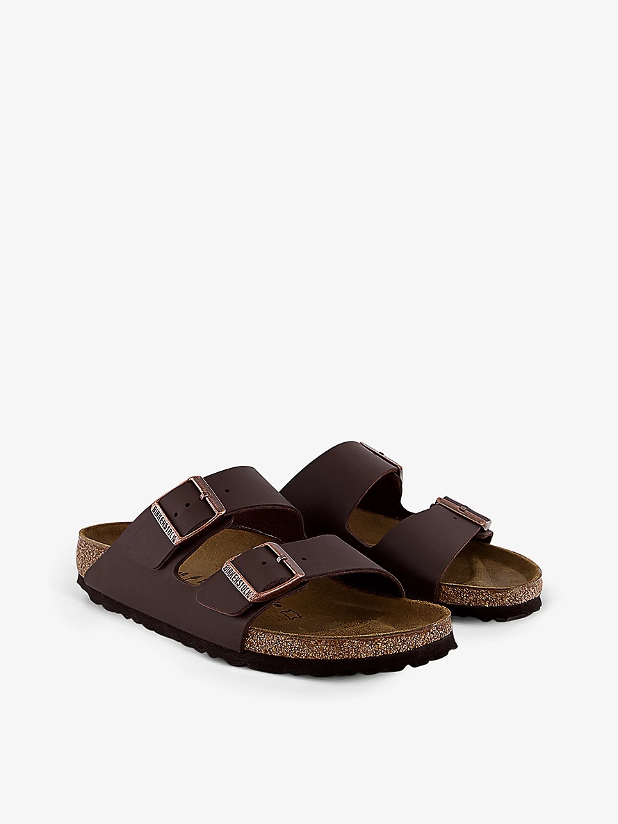 Arizona two-strap faux-leather sandals - 3