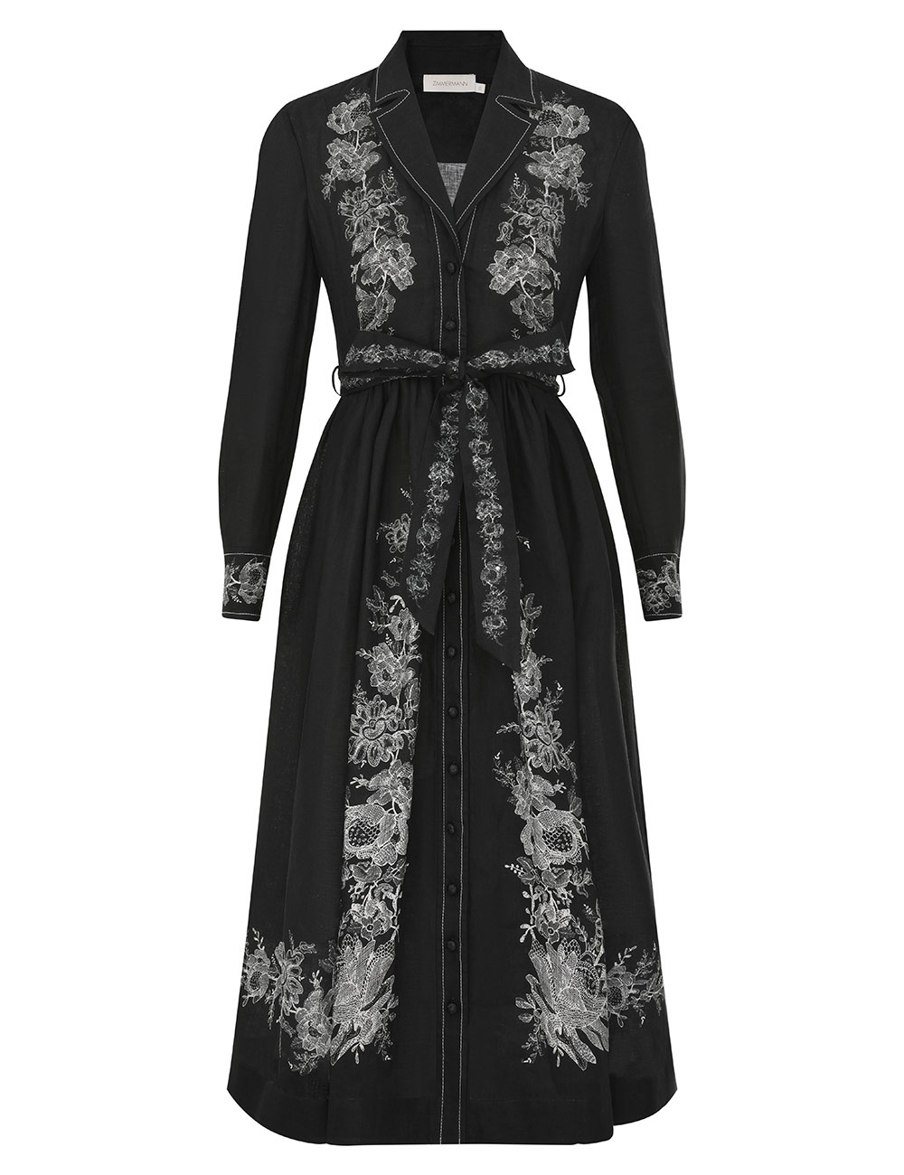Zimmermann SHIRT MIDI DRESS | REVERSIBLE