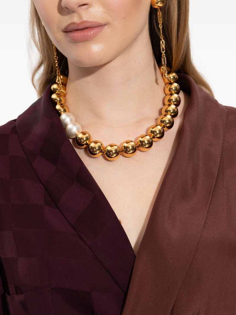 Moschino faux-pearl beaded necklace outlook