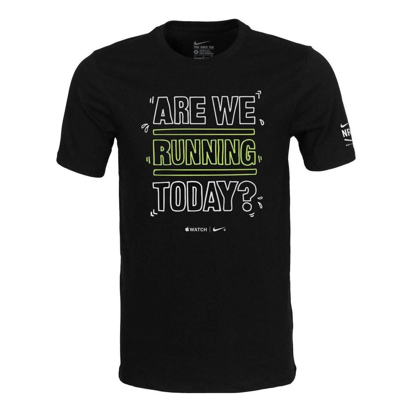 Nike Alphabet Round Neck Quick Dry Short Sleeve Unisex Black 836326-010 - 1