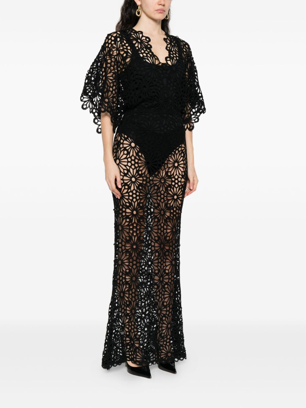 floral-lace dress - 3