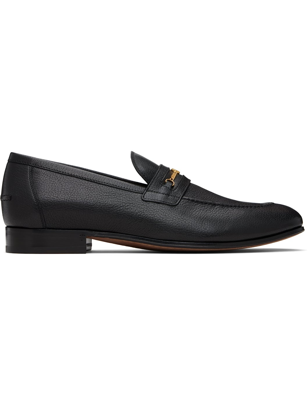 Black Vlogo Signature Kidskin Loafers - 1