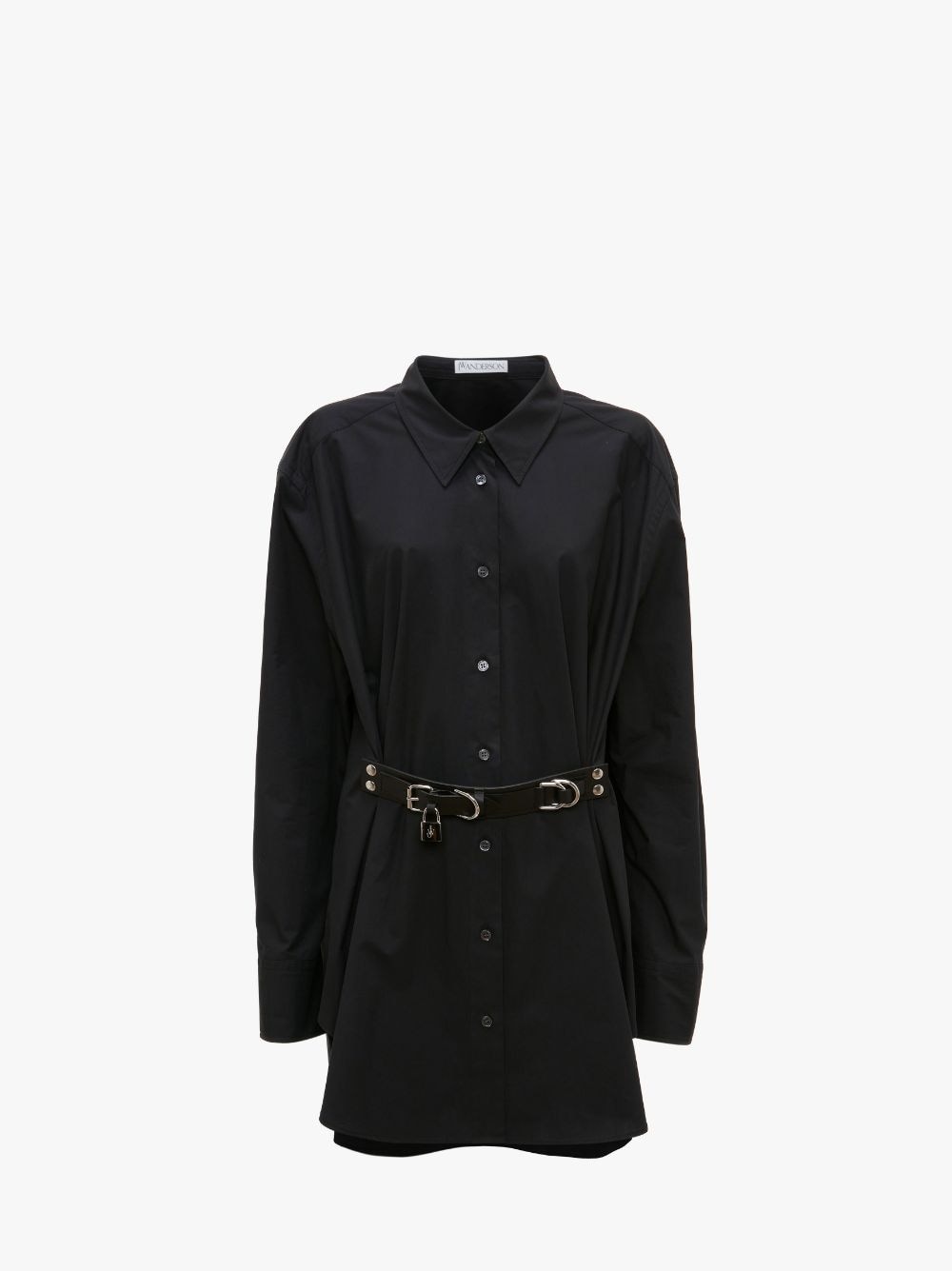 PADLOCK STRAP SHIRT DRESS - 1