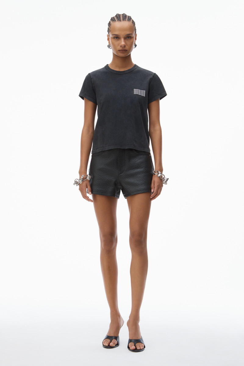 Alexander Wang SHRUNKEN TEE IN ACID WASH JERSEY outlook