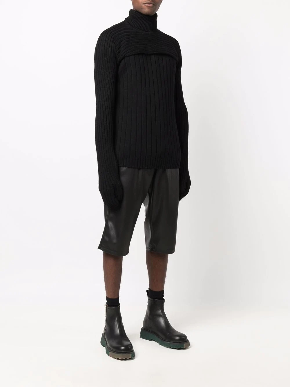 convertible roll-neck jumper - 3