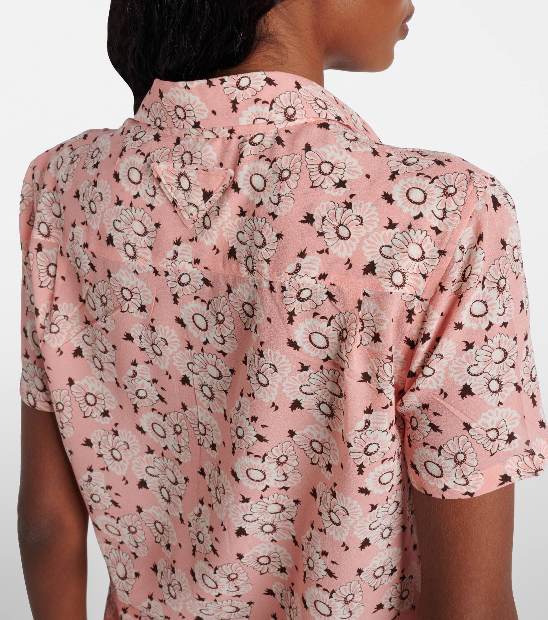 Floral silk-blend shirt - 5