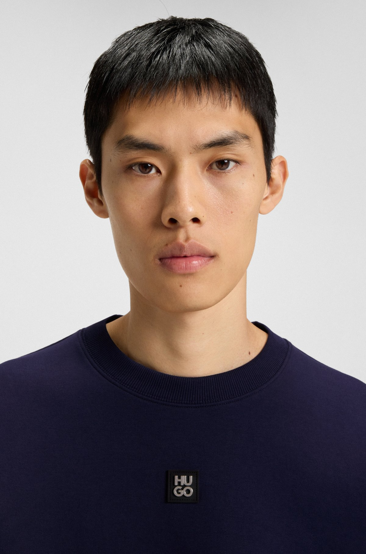 SWEATSHIRT WITH STACKED-LOGO BADGE - 3