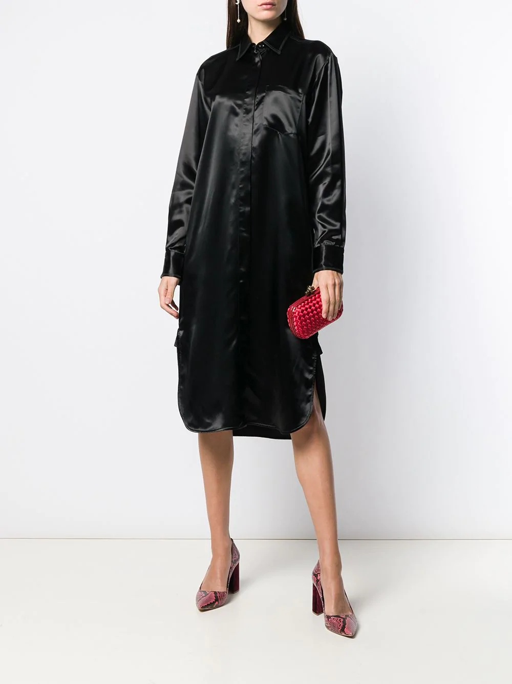 loose-fit shirt dress - 2