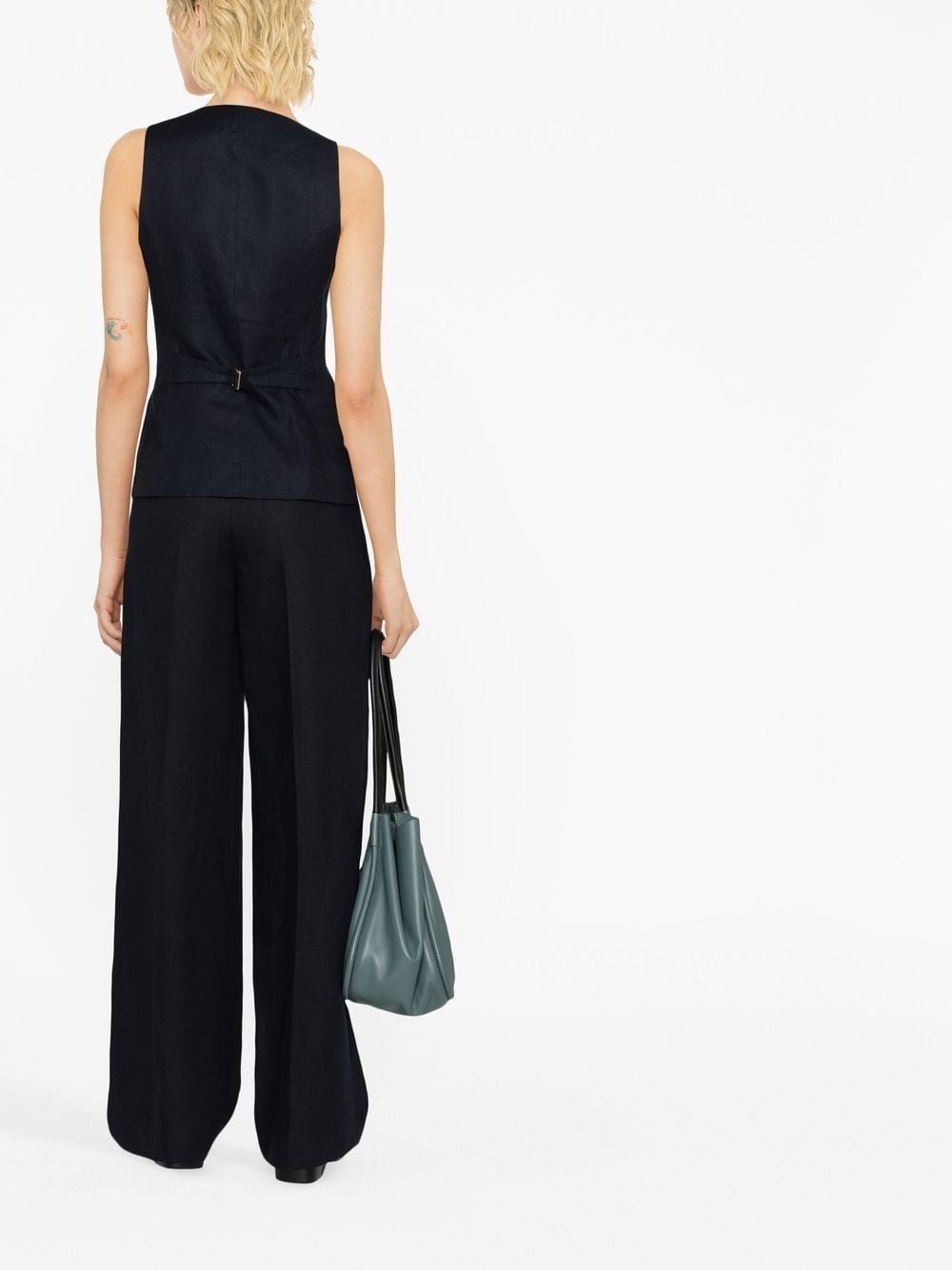 pressed-crease tailored trousers - 4