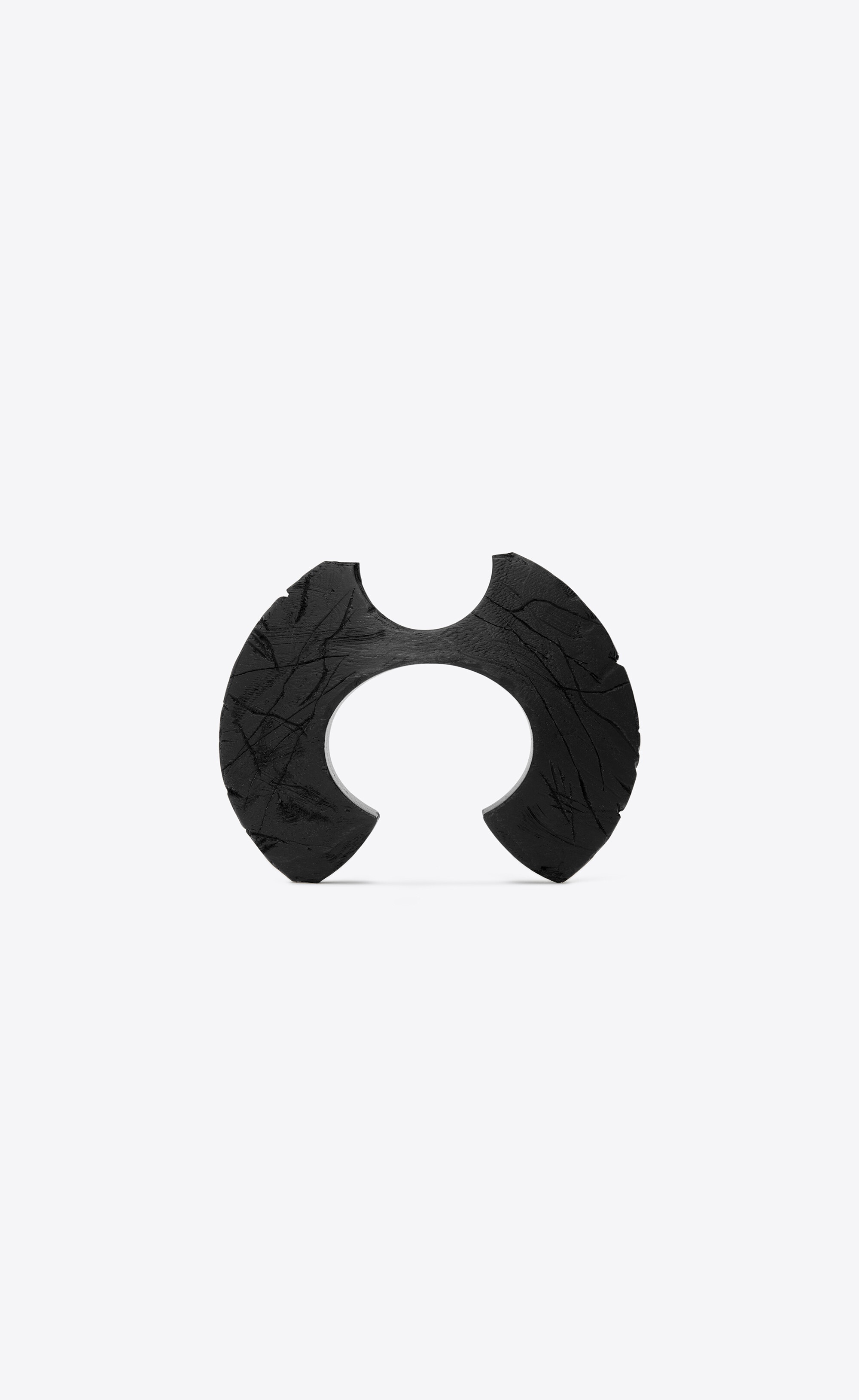scratch bat cuff bracelet in wood - 3
