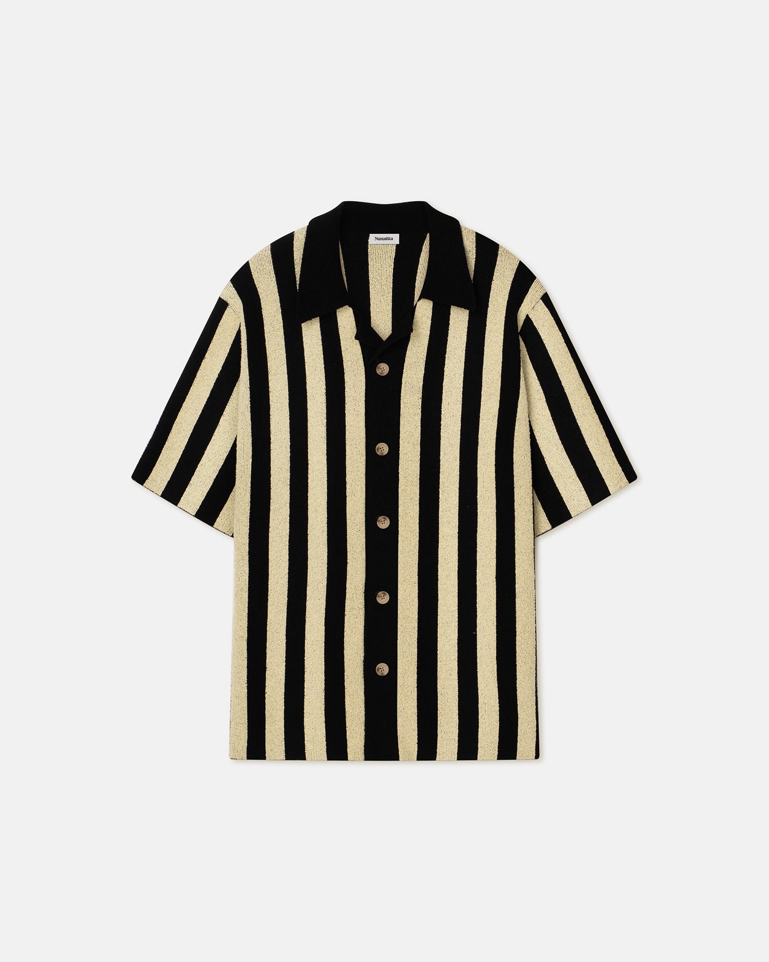 Striped Terry-Knit Shirt - 4