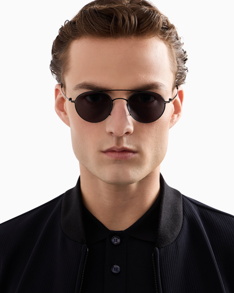 GIORGIO ARMANI MEN’S ROUND SUNGLASSES outlook