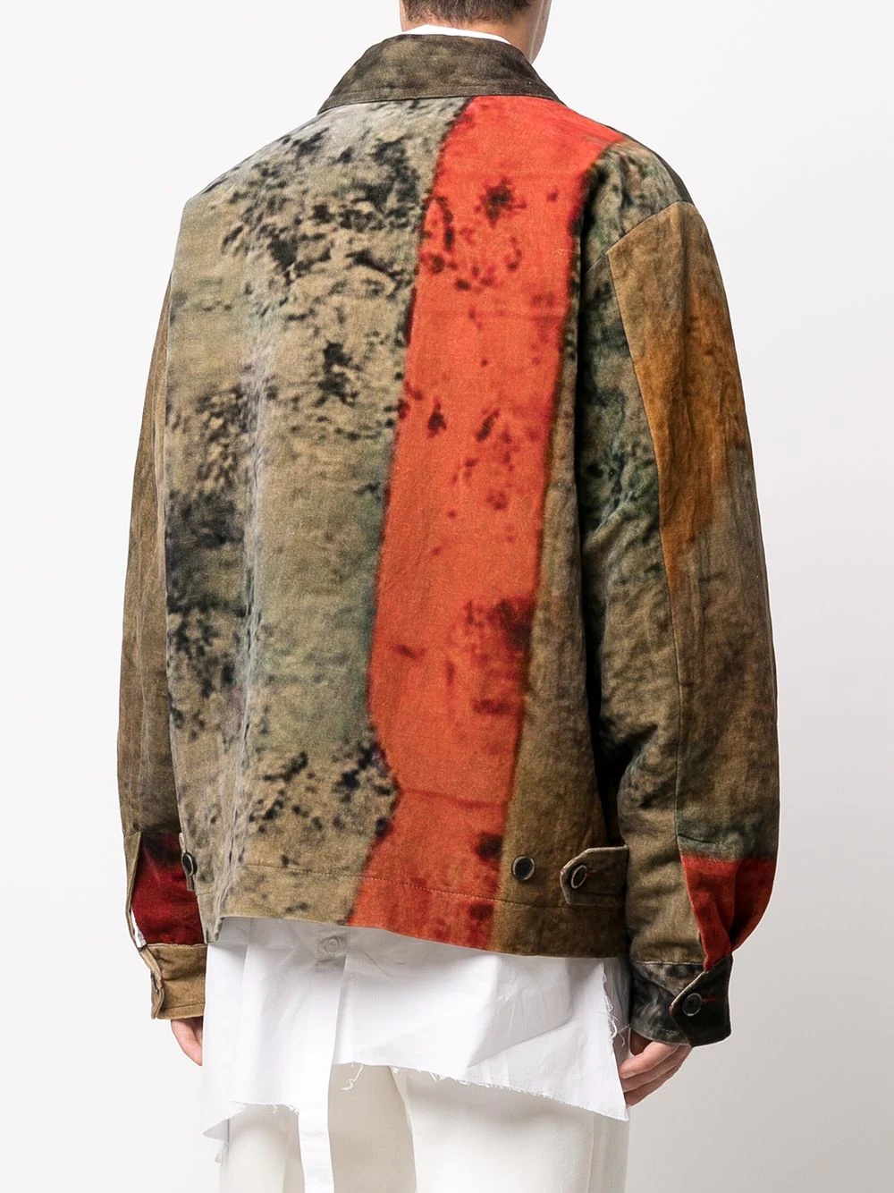 patchwork-print bomber jacket - 4