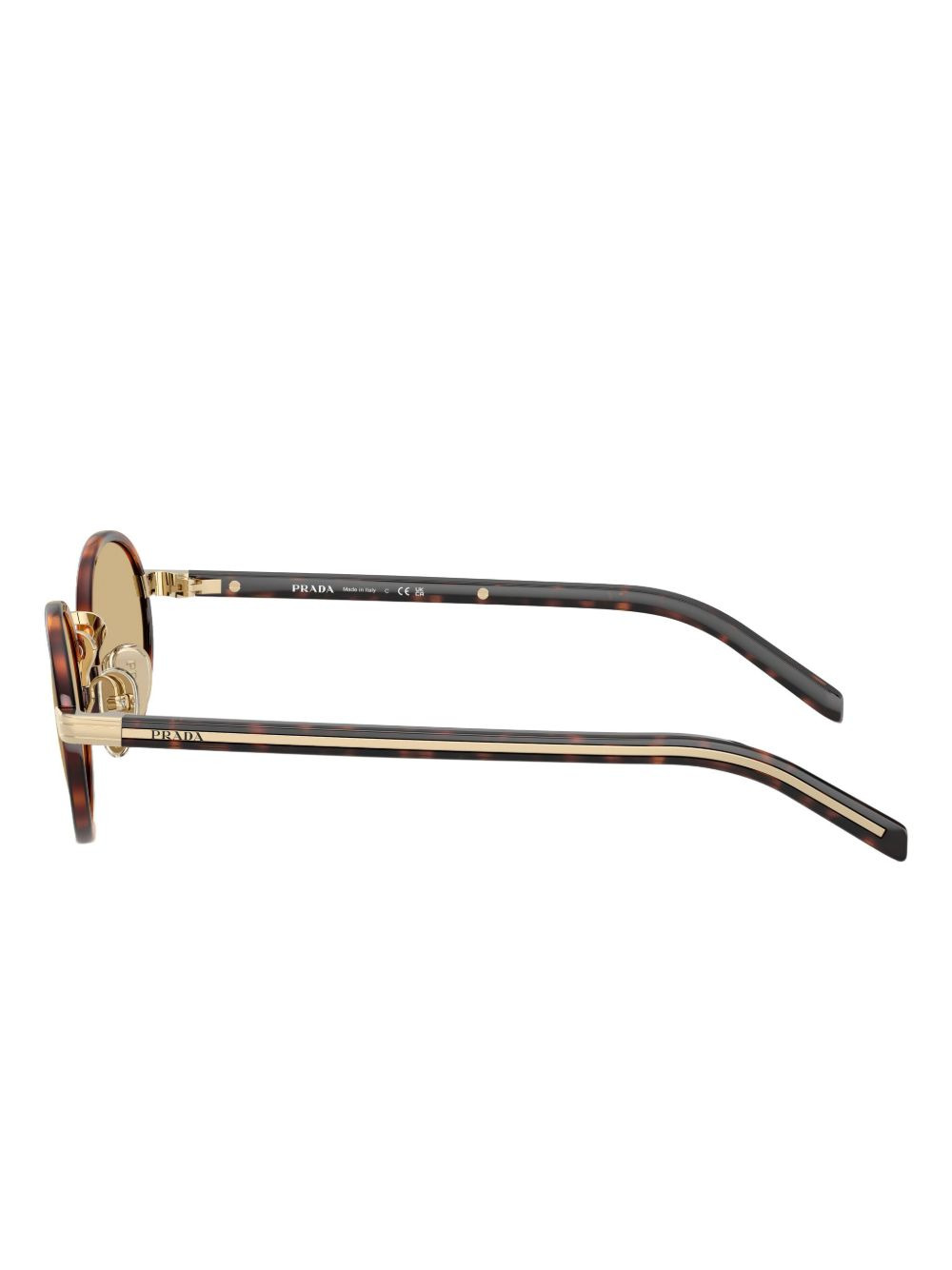 tortoiseshell round-frame sunglasses - 3