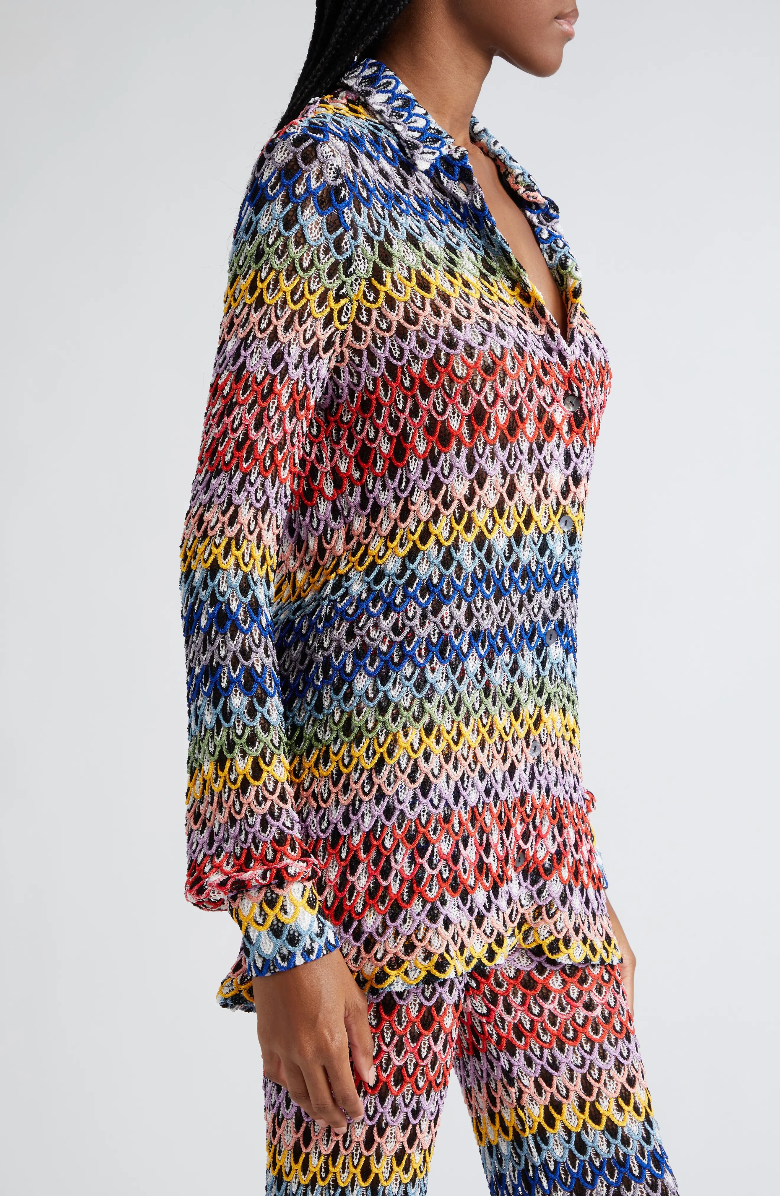 Colorful Loop Knit Shirt - 4