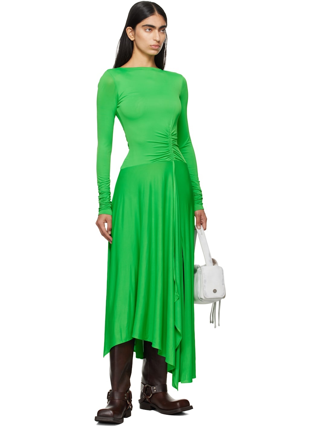 【アクネ・ACNE STUDIOS】LONG DRESS ACNE STUDIOS Cutout Asymmetric Silk Long Dress Acne Studios