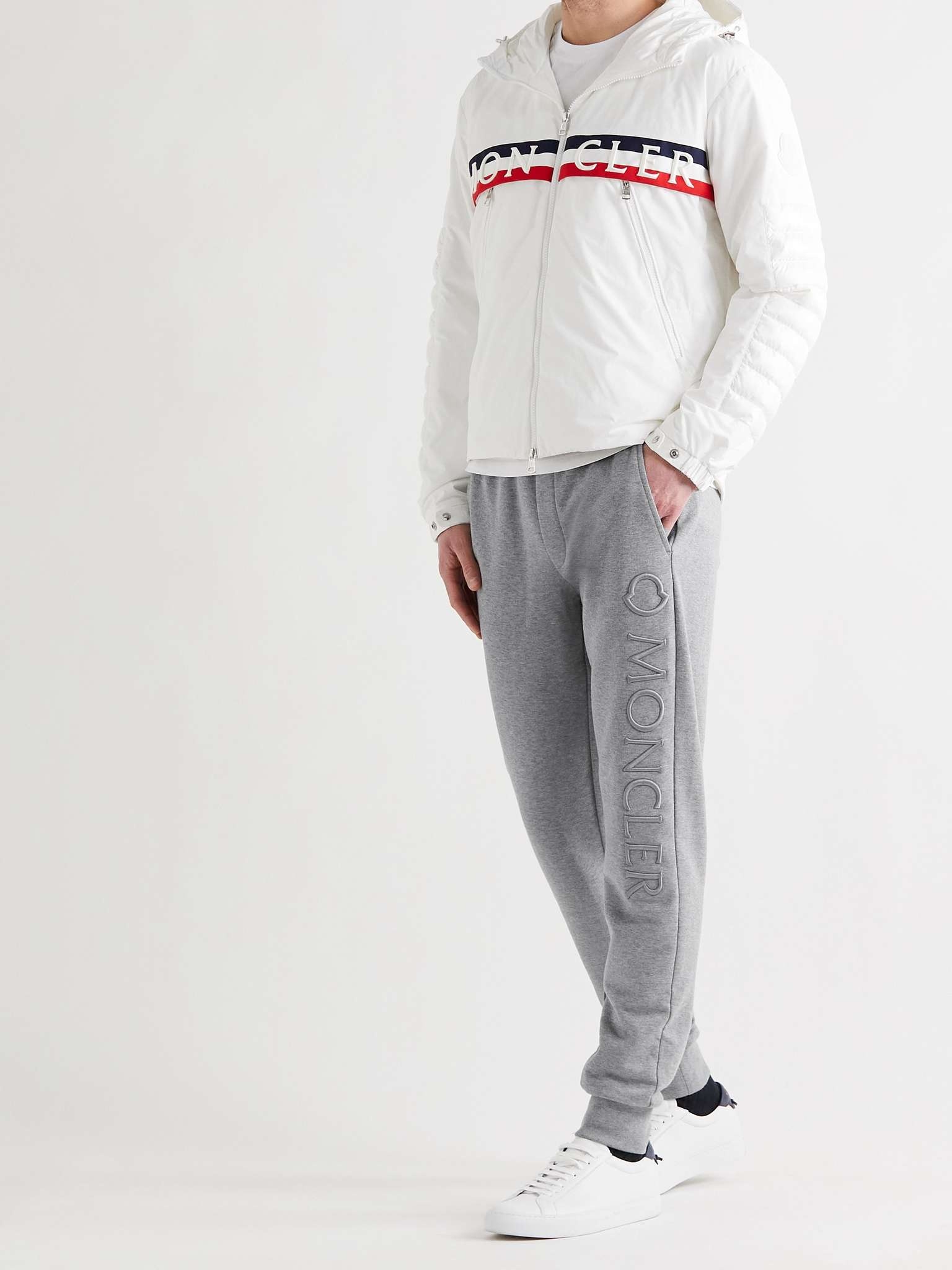 Slim-Fit Tapered Logo-Embroidered Loopback Cotton-Jersey Sweatpants - 2