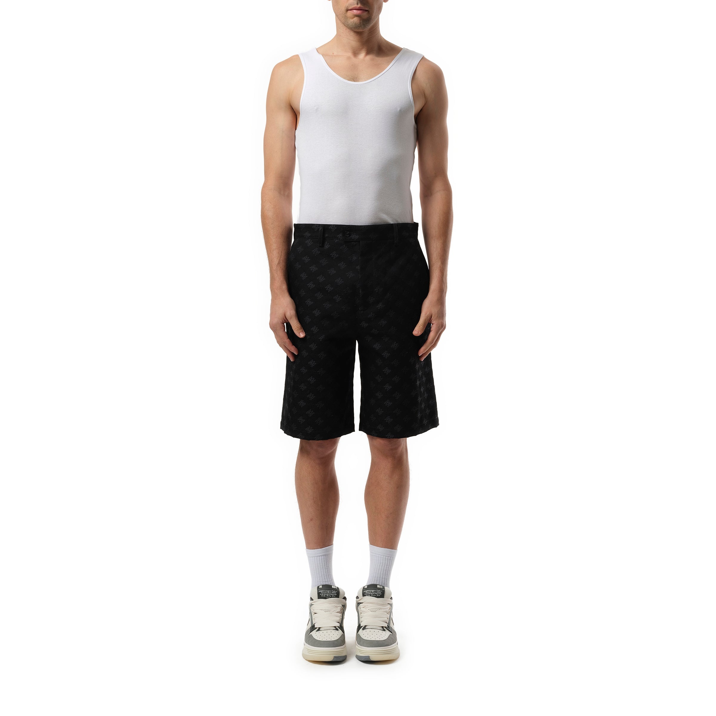 MA Quad Jacquard Shorts in Black - 4