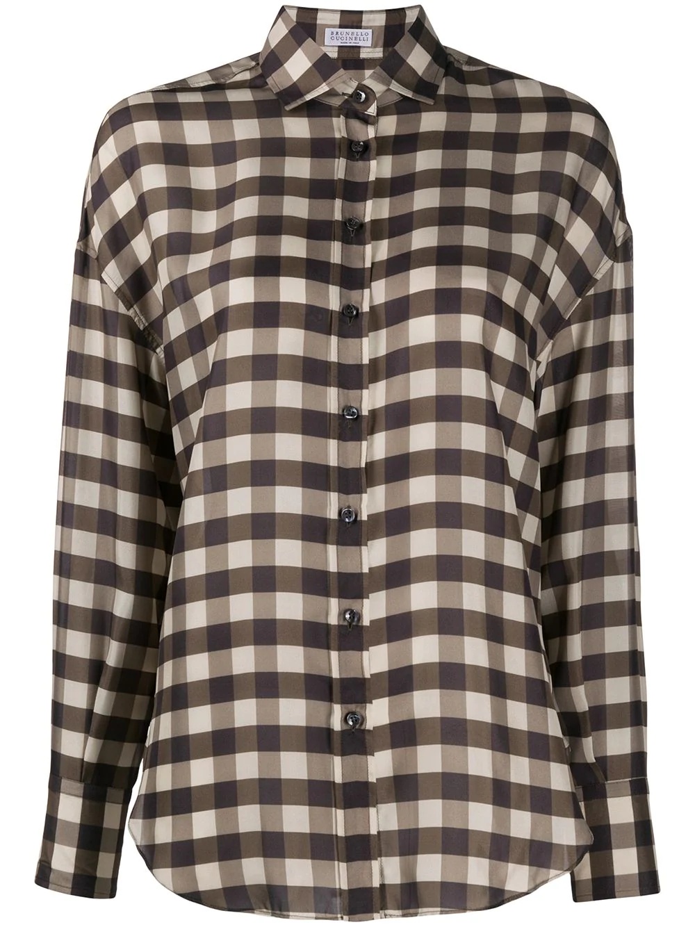 gingham check shirt - 1