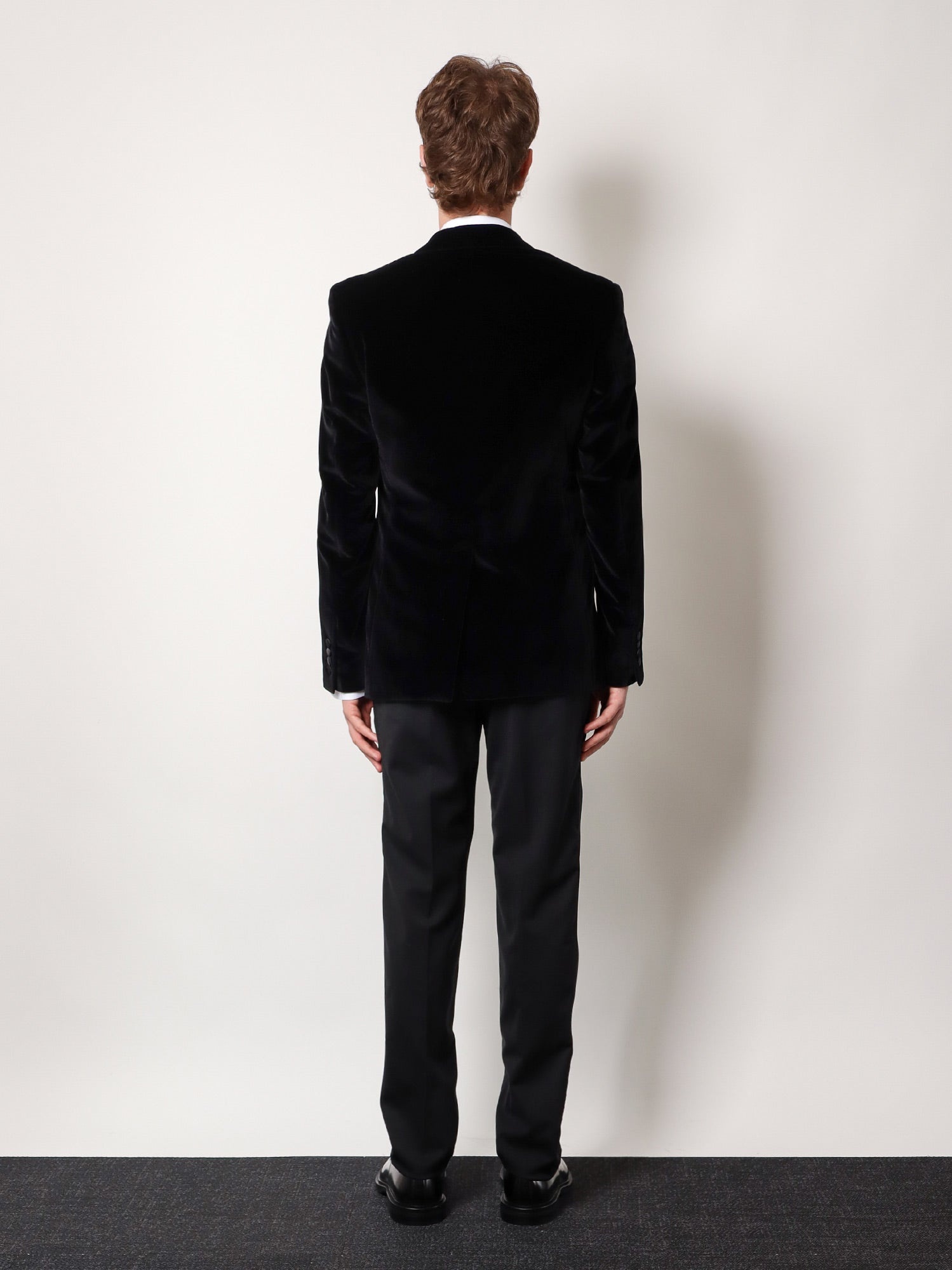 DOLCE e GABBANA - Dolce E Gabbana Velvet Blazer With Satin Lapel - 3