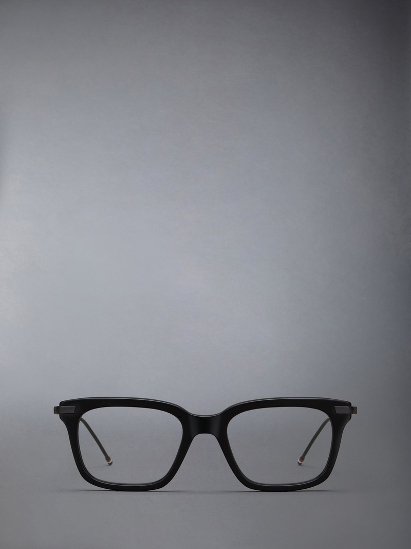 Acetate And Titanium Rectangular Eyeglasses 1