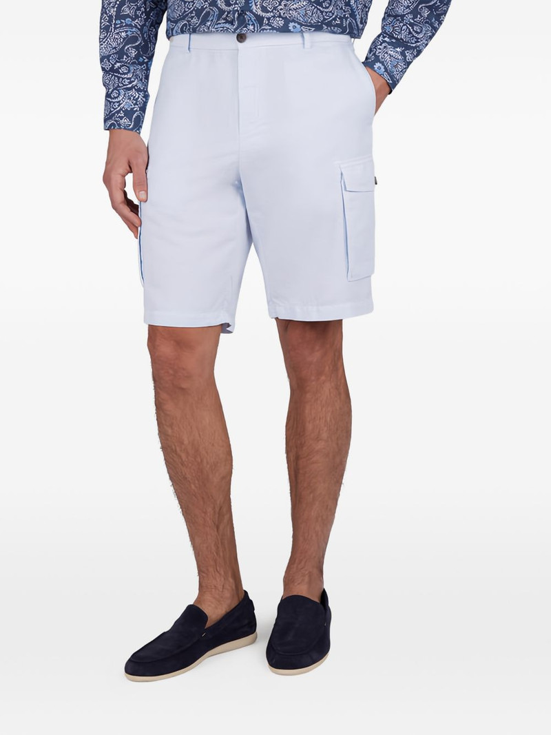 Paul & Shark garment-dyed cargo-pockets bermuda shorts outlook