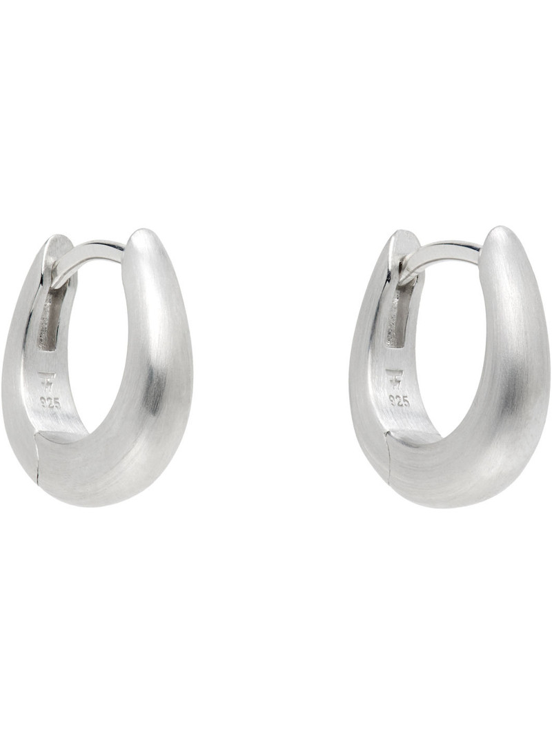 TOM WOOD Liz Huggies Satin Earrings outlook