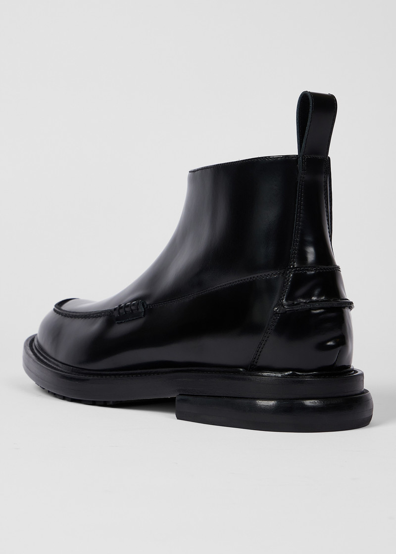 Black Leather 'Garth' Boots 5